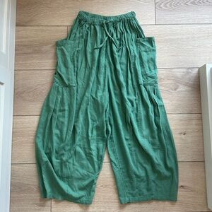 Free People Quinn Green Pants XS